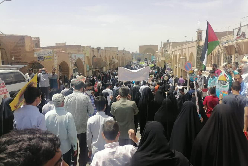 پیام تقدیر از حضور مردم یزد در راهپیمایی روز قدس