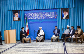 تصاویر جلسه همکاری های حوزه علمیه و آموزش و پرورش با حضور ائمه جمعه استان