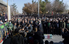 تشییع و خاکسپاری شهید گمنام در آزادشهر با حضور آیت الله ناصری