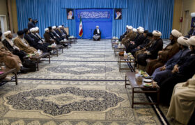 دیدار اساتید،مدیران و کادر اجرایی مدارس علمیه یزد با آیت الله ناصری