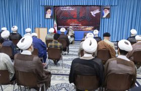 سخنرانی آیت الله شب زنده دار در دفتر امام جمعه یزد