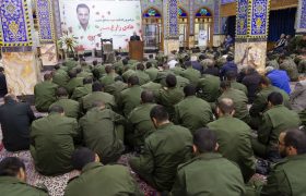 مراسم بزرگداشت شهید مدافع امنیت هادی زارع باغبیدی