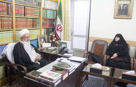 دیدار خواهر شهید سیدعباس موسوی با نماینده ولی فقیه در استان