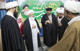 دیدار اساتید و کادر اجرایی مدارس علمیه یزد با آیت الله ناصری