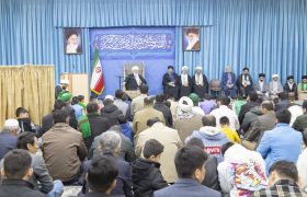 مراسم دعای ندبه و جشن میلاد امام زمان عجل الله تعالی فرجه شریف در دفتر امام جمعه یزد