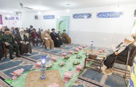 جلسه تفسیر قرآن کریم آیت الله ناصری نماینده ولی فقیه و امام جمعه یزد با حضور مدیران استان