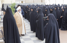 حضور آیت الله ناصری در دبیرستان شهید مطهری به مناسبت روز دختر