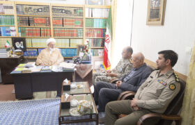 دیدار نمایندگان رده های مختلف ارتش مستقر در استان با نماینده ولی فقیه در استان