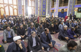 مراسم گرامیداشت شهدای حمله اسرائیل و شهدای هفتم تیر