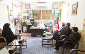 دیدار انجمن اسلامی داشن آموزی با آیت الله ناصری