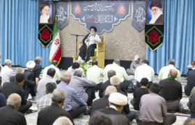 مراسم شهادت امام سجاد علیه السلام در دفتر امام جمعه یزد