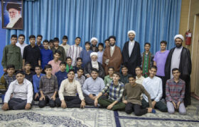 دیدار طلاب جدیدالورود کاظمیه با آیت الله ناصری