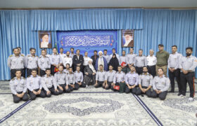 دیدار جمعی از آتش نشانان با امام جمعه یزد