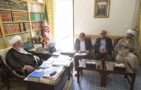 دیدار اندیشه ورزان مهدوی با آیت الله ناصری