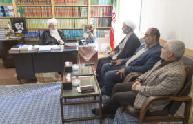 دیدار مسئول کنگره شهدای معلم با آیت الله ناصری