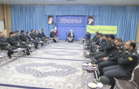 دیدار کارکنان عقیدتی سیاسی نیروی انتظامی با آیت الله ناصری