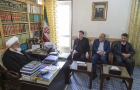 دیدار رئیس دانشگاه علم و هنر با آیت الله ناصری