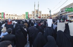 اجتماع بزرگ مردم یزد در محکومیت اغتشاش